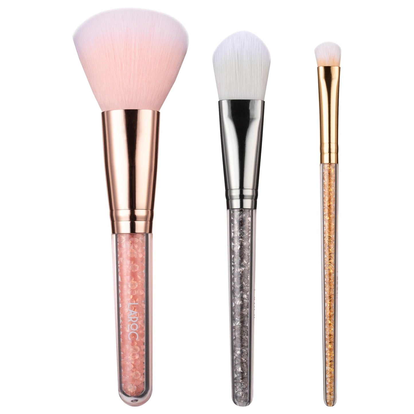 3 Piece Crystal Brush Set